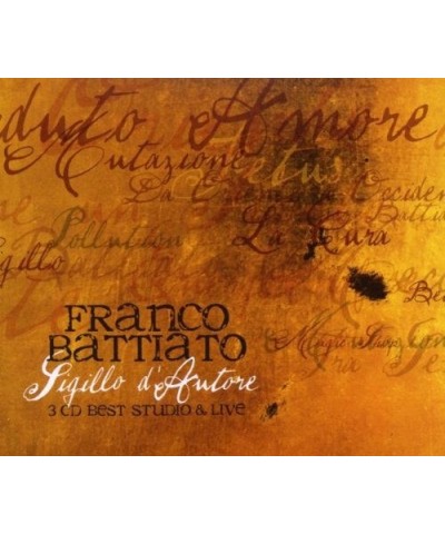 Franco Battiato SIGILLO DAUTORE CD $13.14 CD