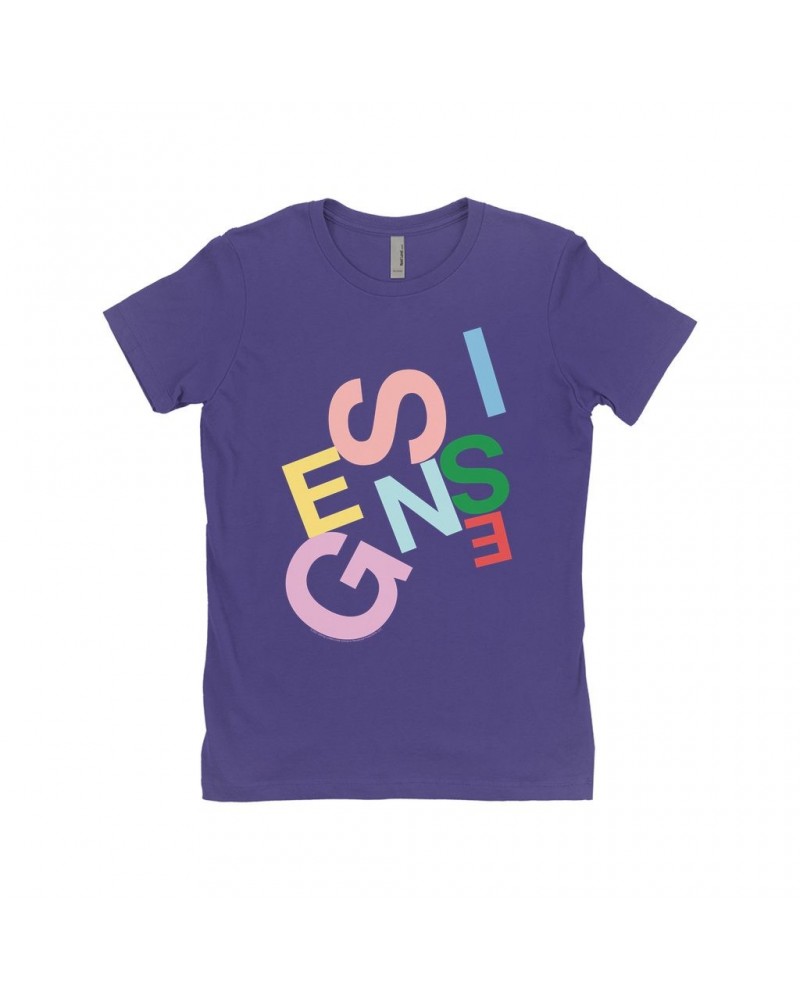 Genesis Ladies' Boyfriend T-Shirt | Logo Pastel Shirt $7.98 Shirts