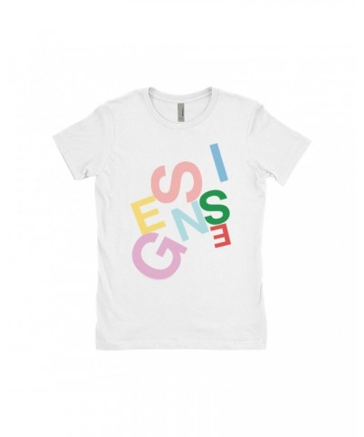 Genesis Ladies' Boyfriend T-Shirt | Logo Pastel Shirt $7.98 Shirts