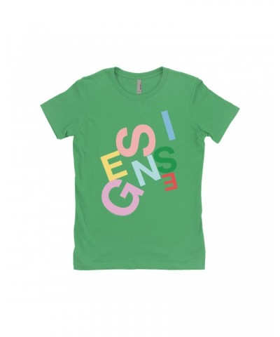 Genesis Ladies' Boyfriend T-Shirt | Logo Pastel Shirt $7.98 Shirts