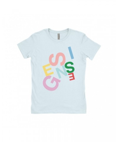 Genesis Ladies' Boyfriend T-Shirt | Logo Pastel Shirt $7.98 Shirts