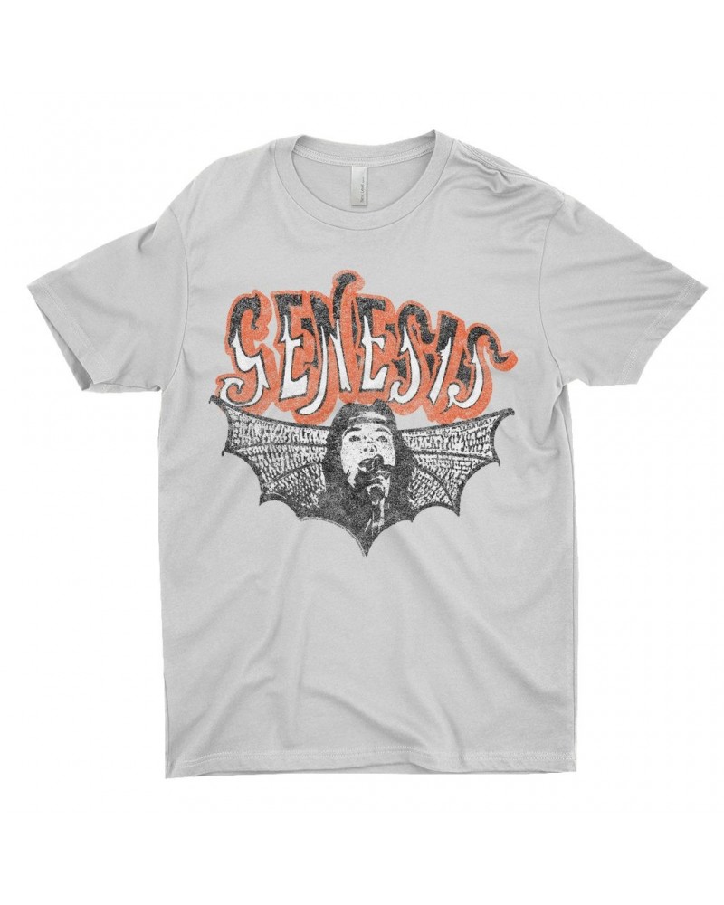 Genesis T-Shirt | Logo With Wings Image Distressed Shirt $12.23 Shirts