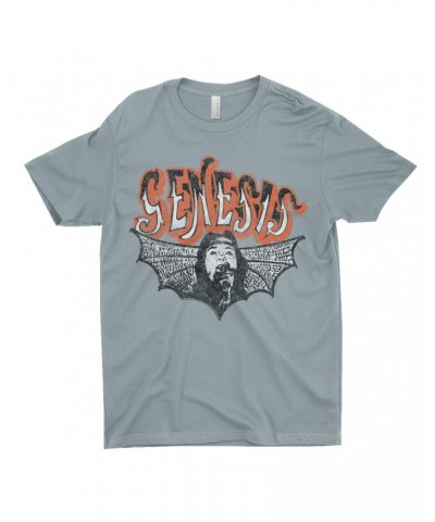 Genesis T-Shirt | Logo With Wings Image Distressed Shirt $12.23 Shirts