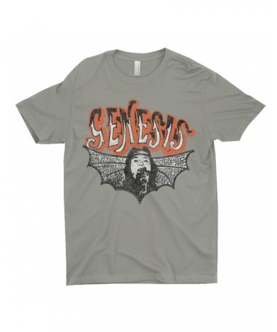 Genesis T-Shirt | Logo With Wings Image Distressed Shirt $12.23 Shirts