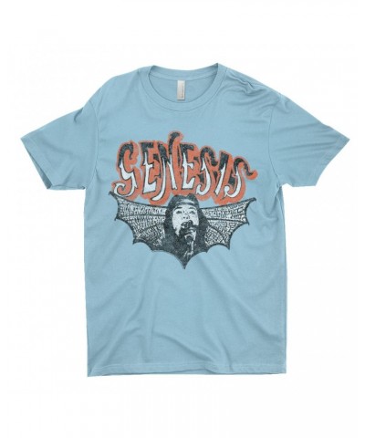 Genesis T-Shirt | Logo With Wings Image Distressed Shirt $12.23 Shirts