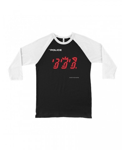 The Police 3/4 Sleeve Baseball Tee | Ghost In The Machine Album Cover Shirt $9.58 Shirts