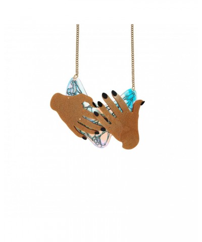 David Bowie Bowie Hands Necklace $73.50 Accessories