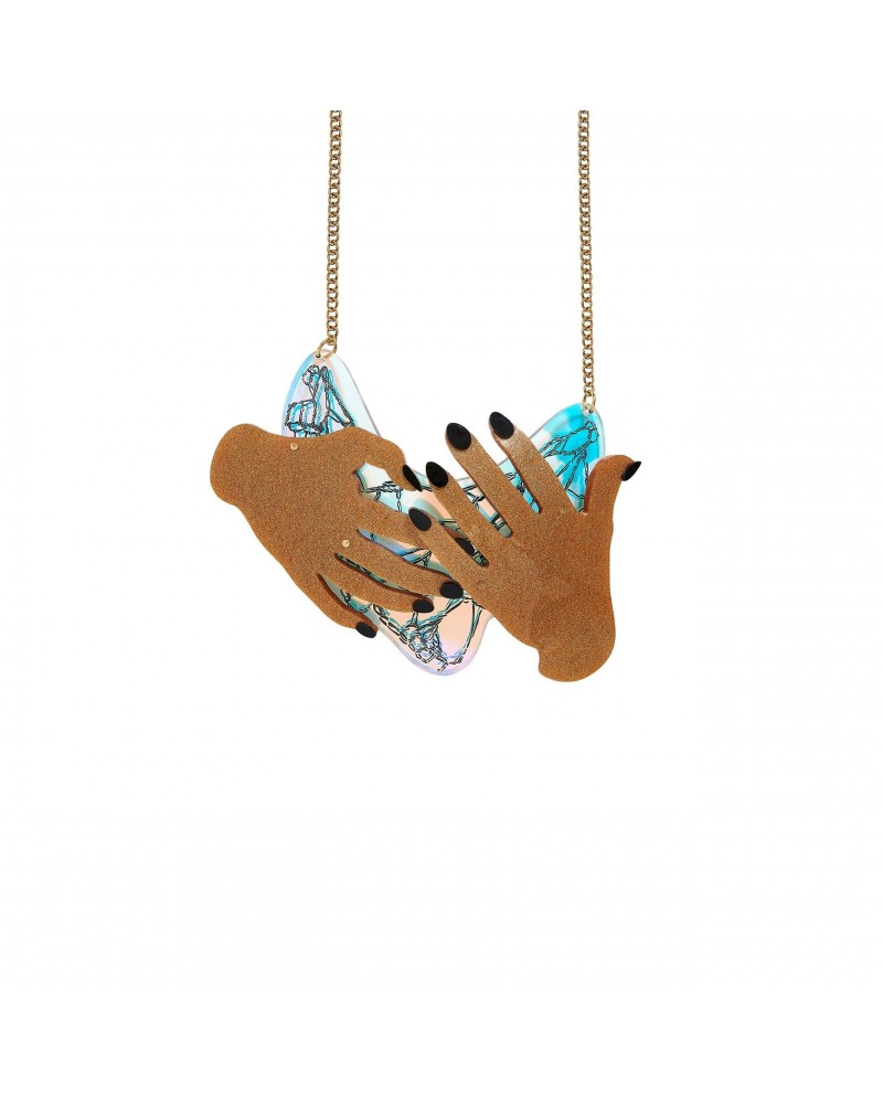 David Bowie Bowie Hands Necklace $73.50 Accessories