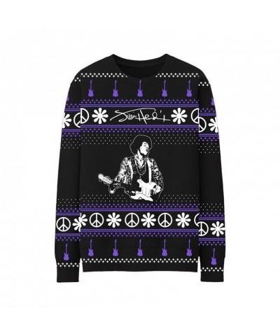 Jimi Hendrix Jacquard Knit Holiday Sweater $20.90 Sweatshirts