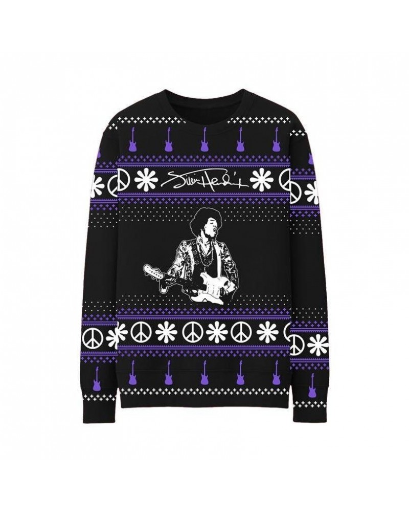 Jimi Hendrix Jacquard Knit Holiday Sweater $20.90 Sweatshirts