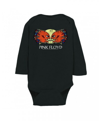 Pink Floyd Long Sleeve Bodysuit | Airship Blimp 1994 Division Bell Tour Distressed Bodysuit $9.86 Shirts