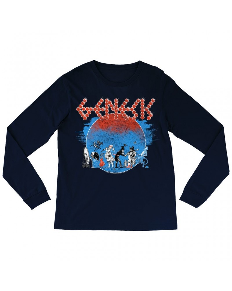 Genesis Long Sleeve Shirt | Retro Album Artwork Design Distressed Shirt $9.58 Shirts