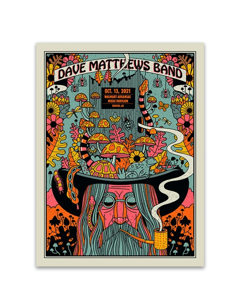 Dave Matthews Band Show Poster Rogers AR 10/13/2021 $28.80 Decor