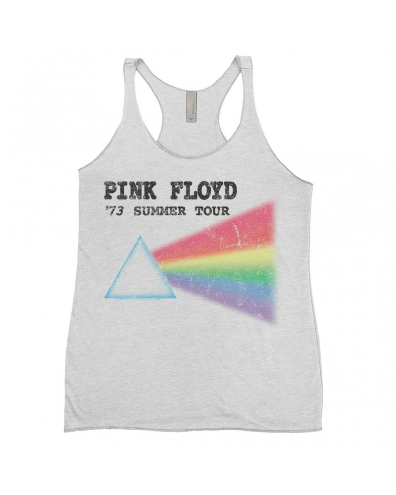 Pink Floyd Ladies' Tank Top | Summer Tour '73 Distressed Shirt $14.48 Shirts