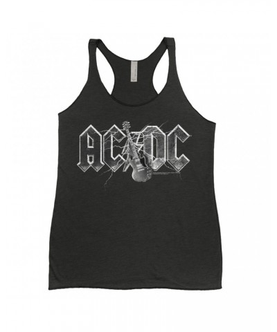 AC/DC Ladies' Tank Top | Guitar Lightning Logo Shirt $10.13 Shirts