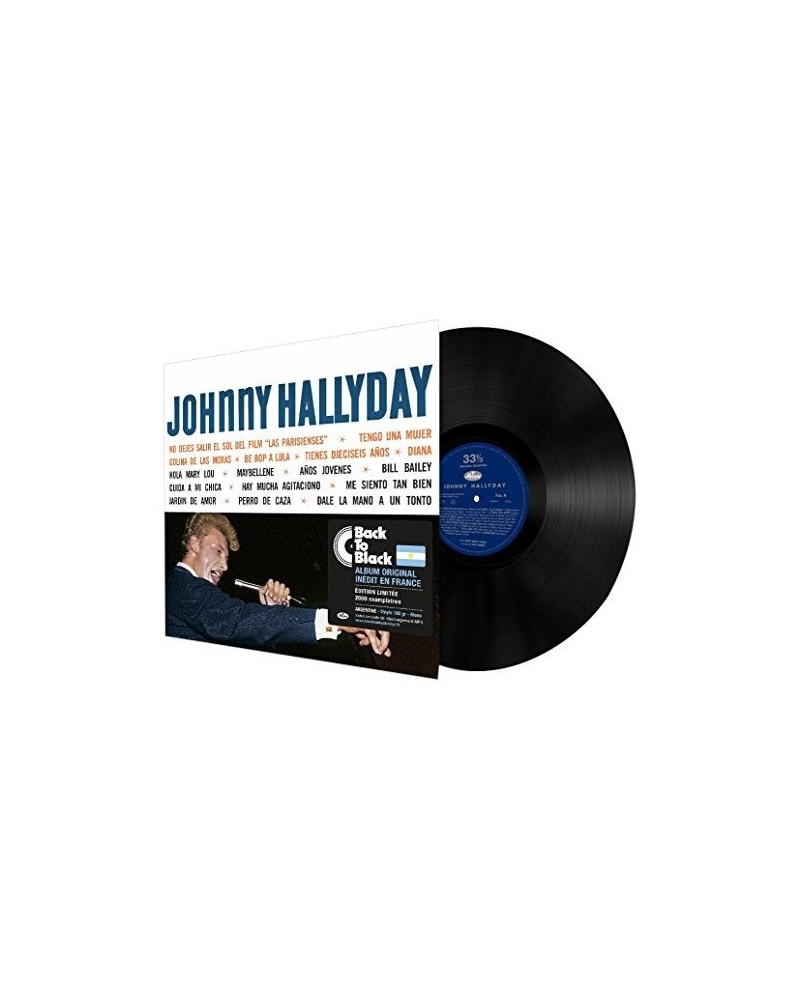 Johnny Hallyday SINGS AMERICA'S ROCKIN Vinyl Record $14.70 Vinyl