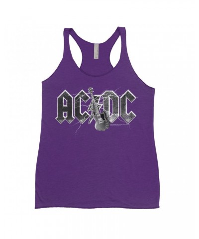 AC/DC Ladies' Tank Top | Guitar Lightning Logo Shirt $10.13 Shirts