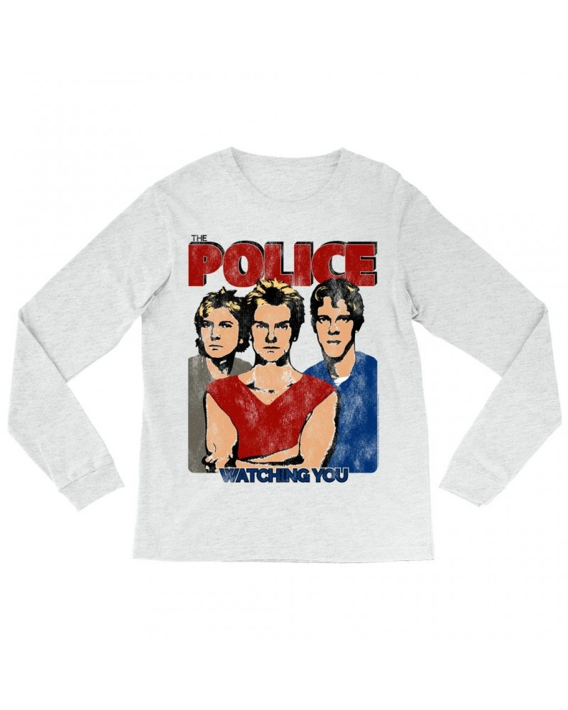 The Police Long Sleeve Shirt | Watching You Single Distressed Shirt $11.98 Shirts