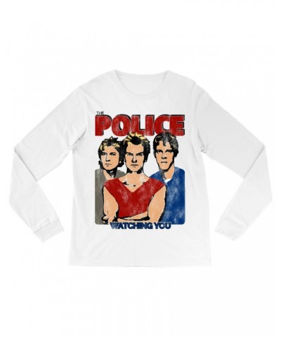 The Police Long Sleeve Shirt | Watching You Single Distressed Shirt $11.98 Shirts