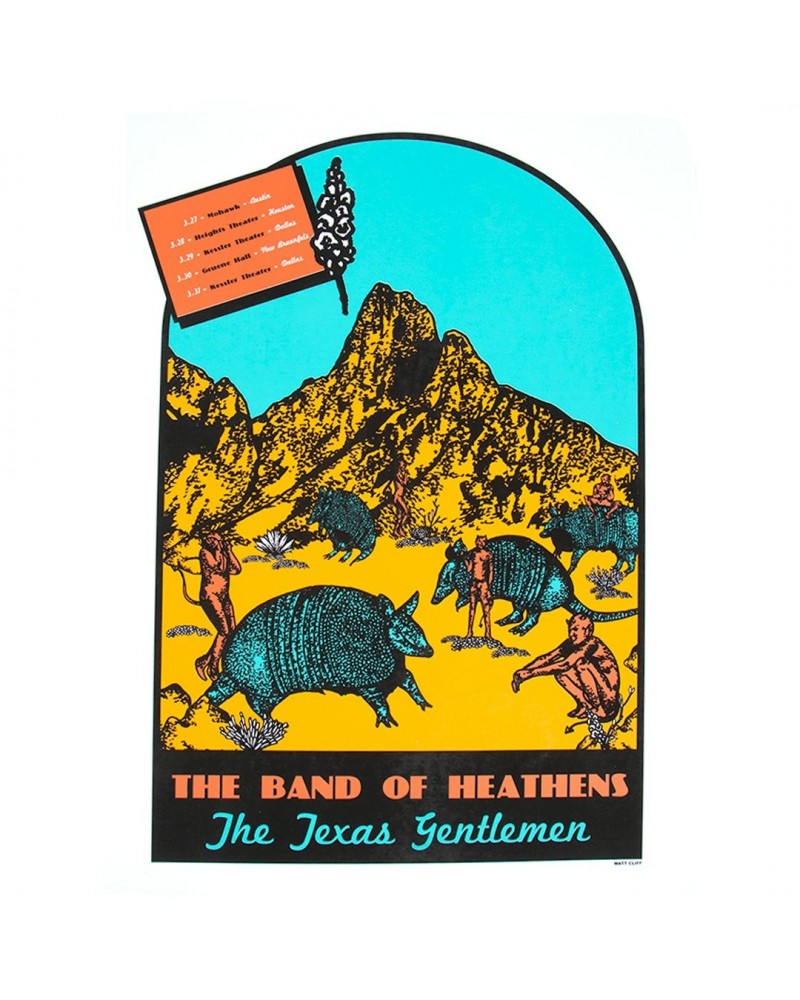 The Band Of Heathens BOH TX Gentlemen March 2019 Poster Poster $6.20 Decor