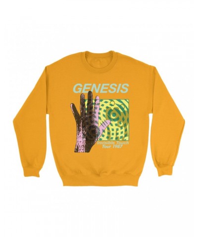 Genesis Bright Colored Sweatshirt | Modern 1987 Invisible Touch Album Design Sweatshirt $12.23 Sweatshirts