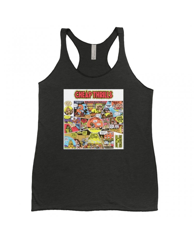 Big Brother & The Holding Company Ladies' Tank Top | Cheap Thrills Album Design Shirt $13.61 Shirts