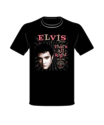 Elvis Presley Sun Records Elvis That's All Right July 19 1954 T-Shirt $10.25 Shirts