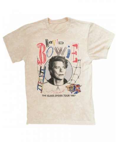 David Bowie T-shirt | Never Let Me Down The Glass Spider Tour 1987 Distressed Mineral Wash Shirt $10.78 Shirts