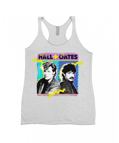 Daryl Hall & John Oates Ladies' Tank Top | Zig Zag Design Distressed Shirt $9.55 Shirts