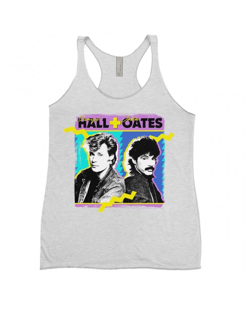 Daryl Hall & John Oates Ladies' Tank Top | Zig Zag Design Distressed Shirt $9.55 Shirts