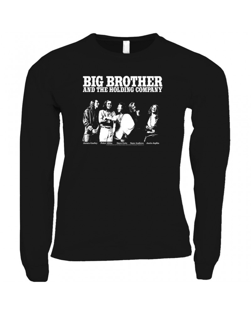 Long Sleeve Shirt | Featuring Janis Joplin Black and White Photo Big Brother and The Holding Co. Shirt $11.08 Shirts