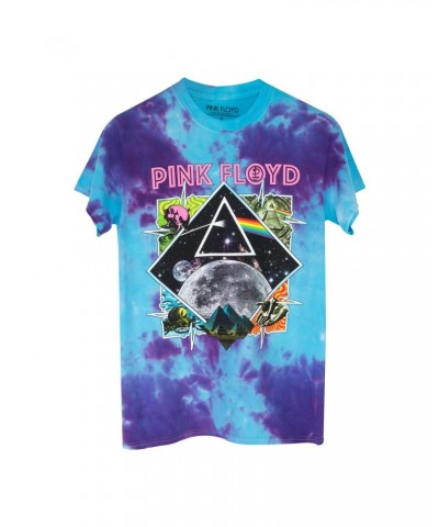 Pink Floyd The Dark Side of the Moon Blue Tie Dye T-Shirt $7.75 Shirts