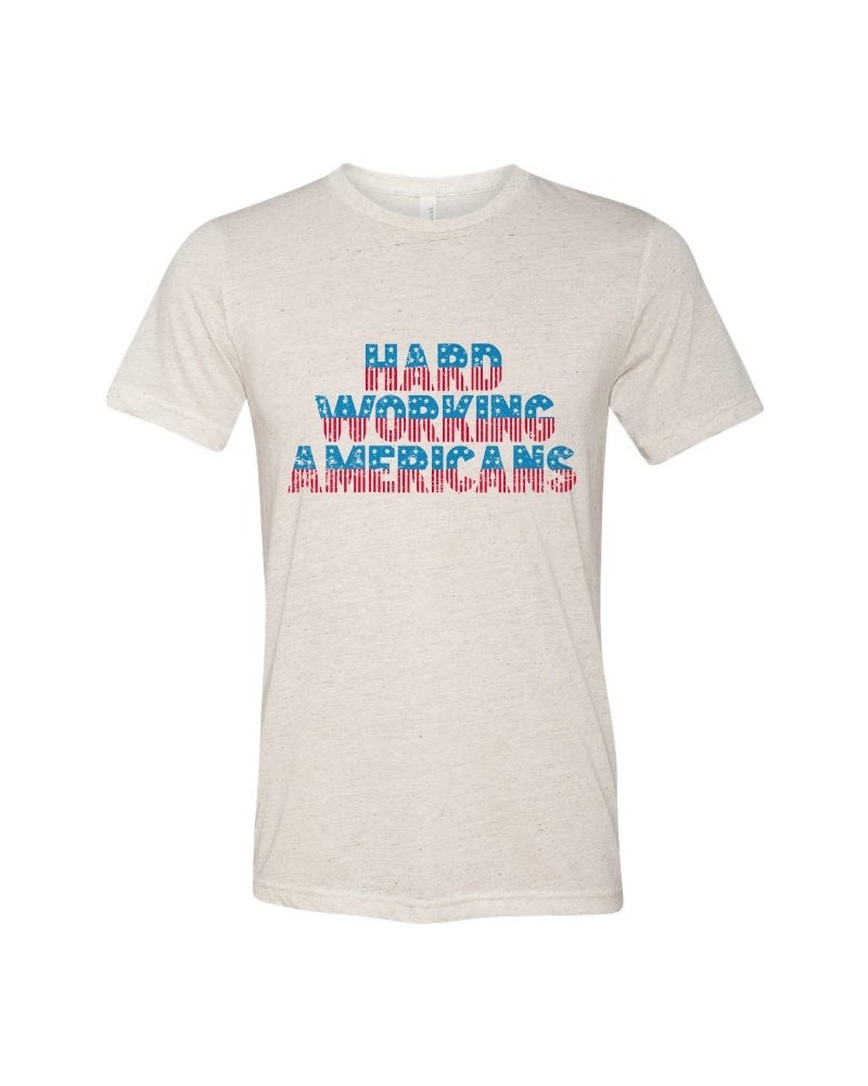 Hard Working Americans HWA Oatmeal Flag T-shirt $8.75 Shirts