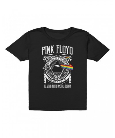 Pink Floyd Kids T-Shirt | Dark Side Of The Moon World Tour 1972-1973 Kids T-Shirt $9.23 Kids