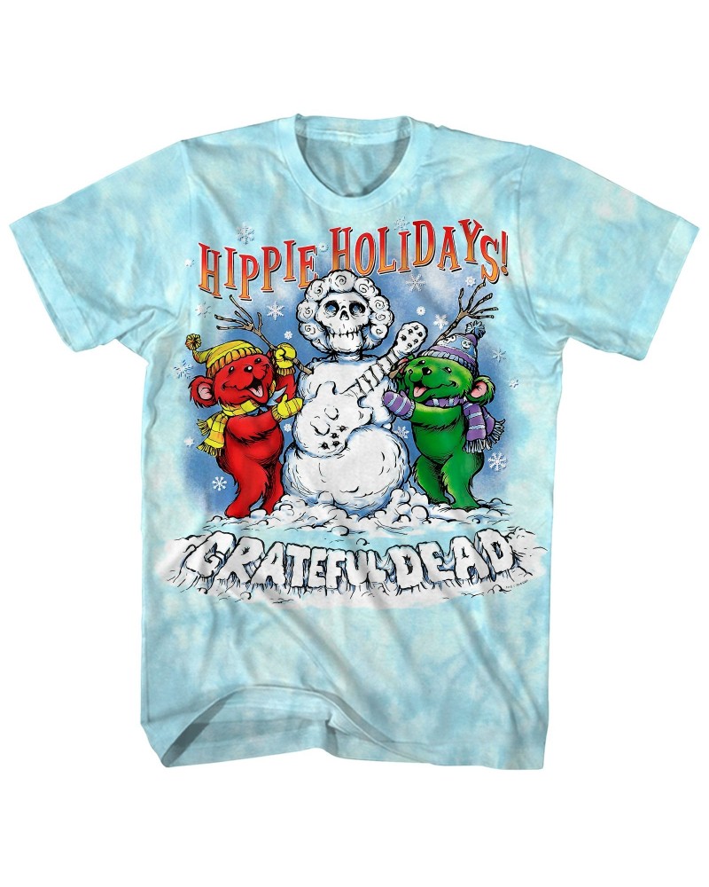 Grateful Dead T-Shirt | Hippie Holidays Winter Tie Dye Shirt $10.71 Shirts