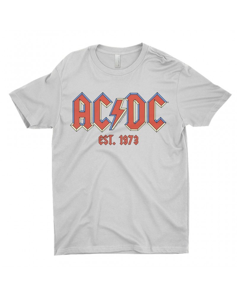 AC/DC T-Shirt | Est. 1973 Pastel Logo Shirt $9.23 Shirts