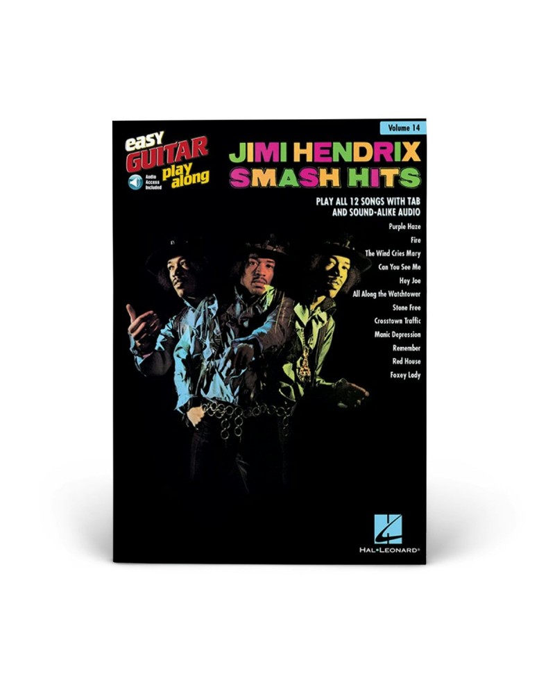 Jimi Hendrix Smash Hits - Easy Guitar Play-Along Volume 14 (Book/Audio) $8.00 Books