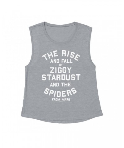 David Bowie Ladies' Muscle Tank Top | The Rise And Fall Of Ziggy Stardust Shirt $9.89 Shirts