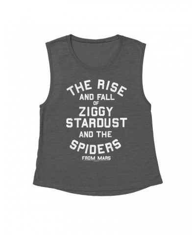 David Bowie Ladies' Muscle Tank Top | The Rise And Fall Of Ziggy Stardust Shirt $9.89 Shirts