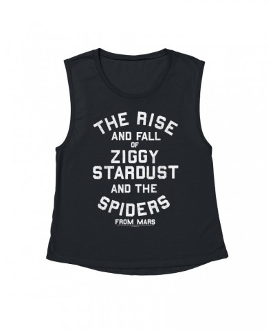 David Bowie Ladies' Muscle Tank Top | The Rise And Fall Of Ziggy Stardust Shirt $9.89 Shirts