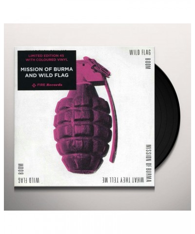 MISSION OF BURMA / WILD FLAG WHAT THEY TELL ME / BOOM - SPLIT Vinyl Record $4.72 Vinyl