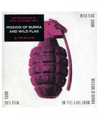 MISSION OF BURMA / WILD FLAG WHAT THEY TELL ME / BOOM - SPLIT Vinyl Record $4.72 Vinyl