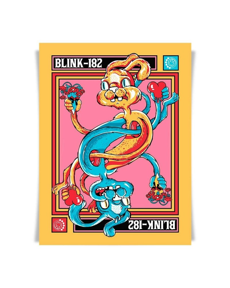 blink-182 Rabbit of Hearts Ltd Ed. Screenprint Poster $8.50 Decor