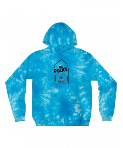 The Police Tie Dye Hoodie | Bombay 1980 Concert Hoodie $26.33 Sweatshirts