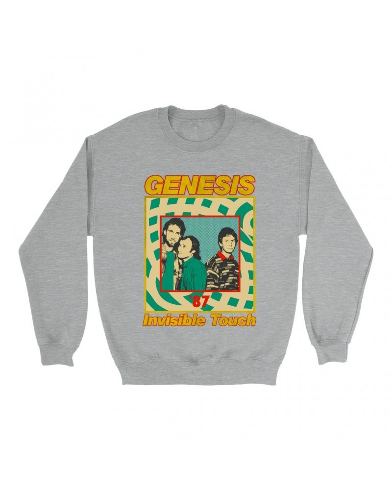 Genesis Sweatshirt | Invisible Touch '87 Retro Tour Image Sweatshirt $16.43 Sweatshirts