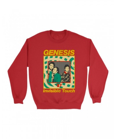 Genesis Sweatshirt | Invisible Touch '87 Retro Tour Image Sweatshirt $16.43 Sweatshirts