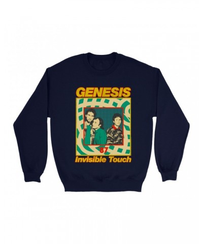 Genesis Sweatshirt | Invisible Touch '87 Retro Tour Image Sweatshirt $16.43 Sweatshirts