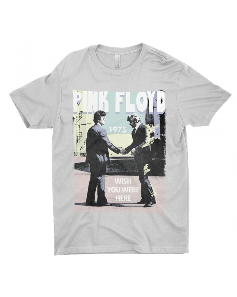 Pink Floyd T-Shirt | Pastel Wish You Were Here Design Shirt $10.98 Shirts