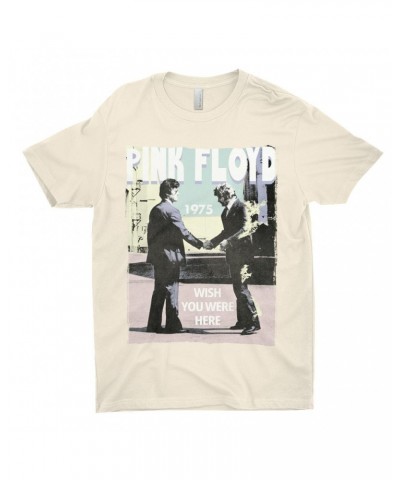 Pink Floyd T-Shirt | Pastel Wish You Were Here Design Shirt $10.98 Shirts