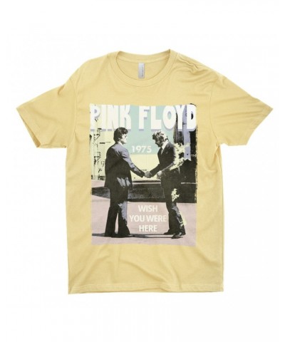 Pink Floyd T-Shirt | Pastel Wish You Were Here Design Shirt $10.98 Shirts